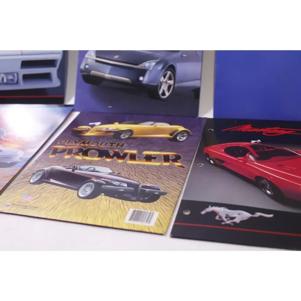 Sports Car, Portfolio, Lot, Paper Folder, Set of 6, Automotive, ~ 260115-WH 903